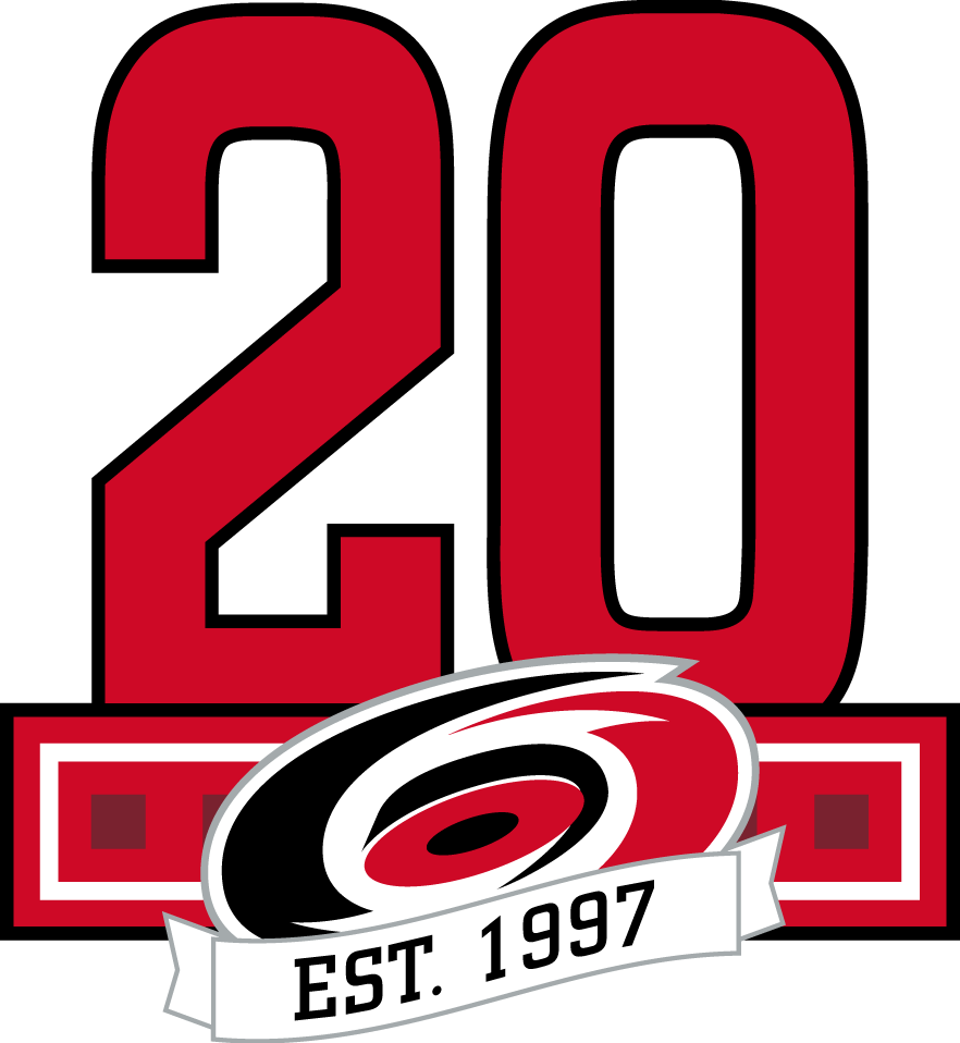 Carolina Hurricanes 2017 18 Anniversary Logo iron on paper